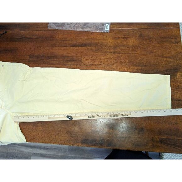 Eddie Bauer Women’s Canary Yellow Denim High Rise Jeans Women's Size 4 - Picture 7 of 7